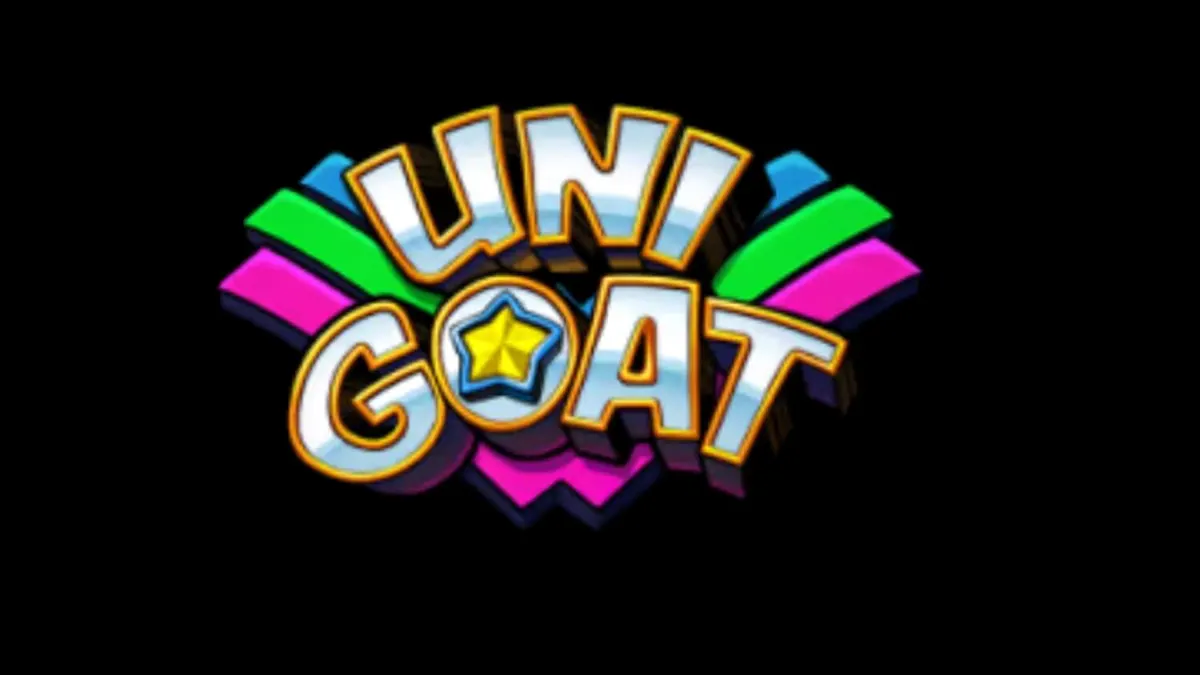 Tampilan visual slot Unigoat dengan tema fantasi dan kambing unicorn